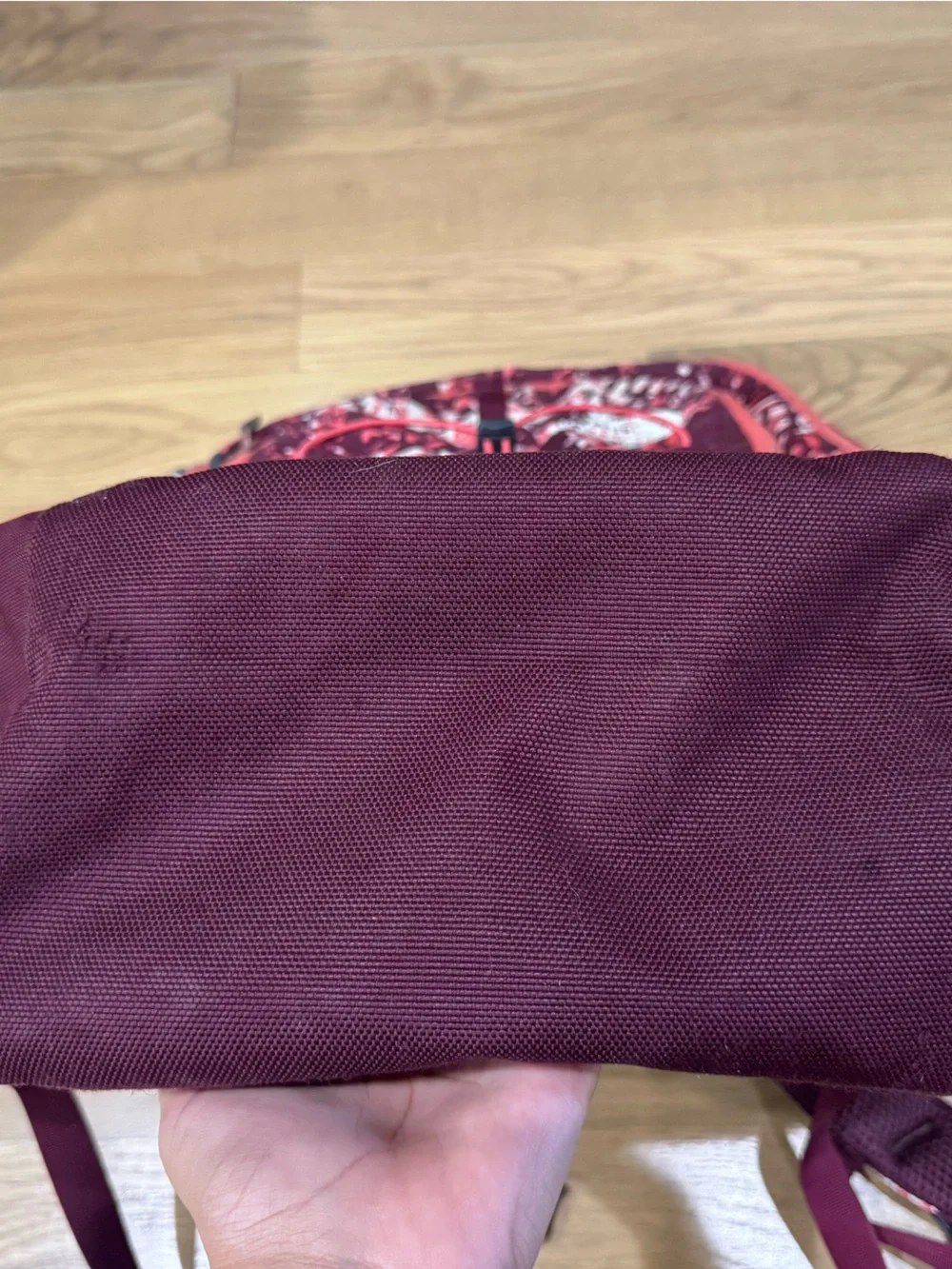 The North Face Jester Unisex Burgundy Geometric Print Backpack FlexVent